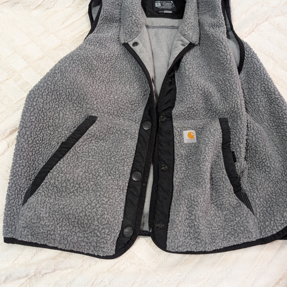 Carhartt Gray and Black Vest